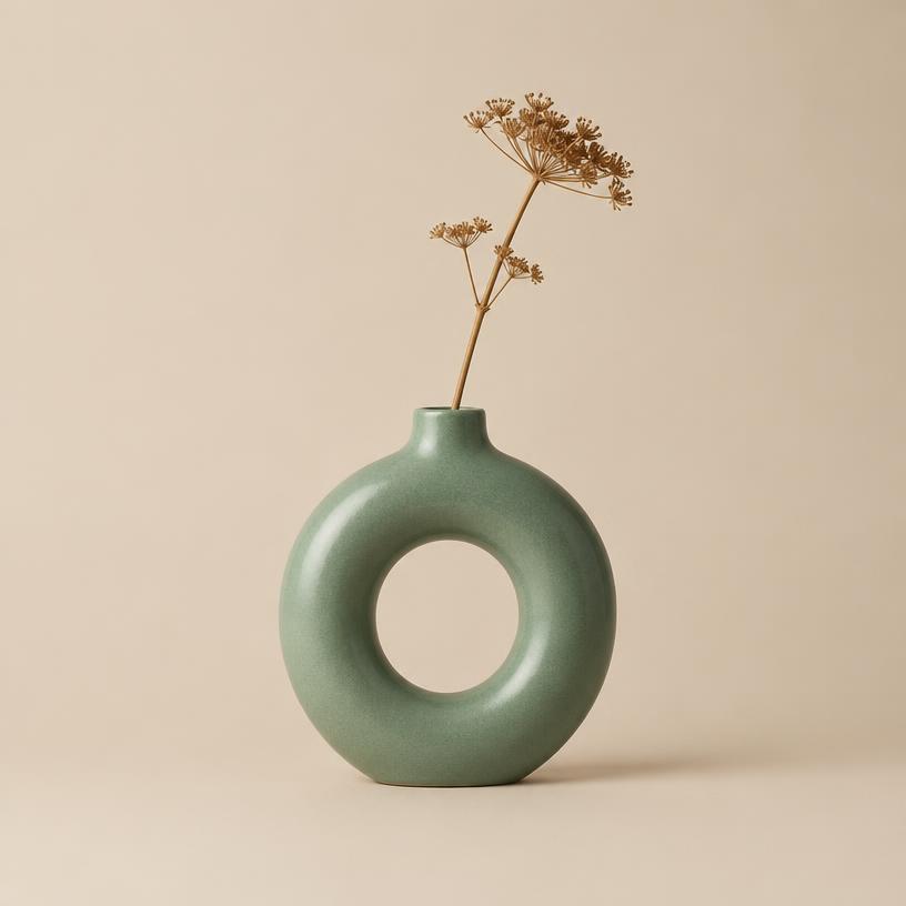 Halo Vase, stoneware vase
